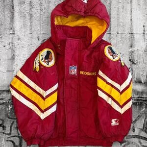 Vintage 90s Washington Redskins Starter NFL Pro Line Kids Jacket – Small